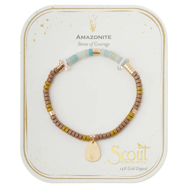 INTENTION CHARM BRACELET - AMAZONITE