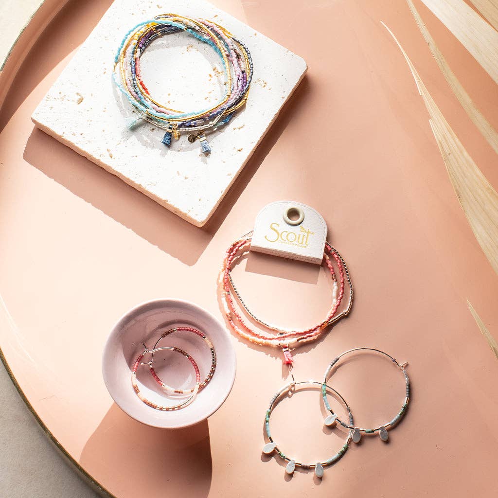 Chromacolor Miyuki Small Hoop - Desert Multi/Gold