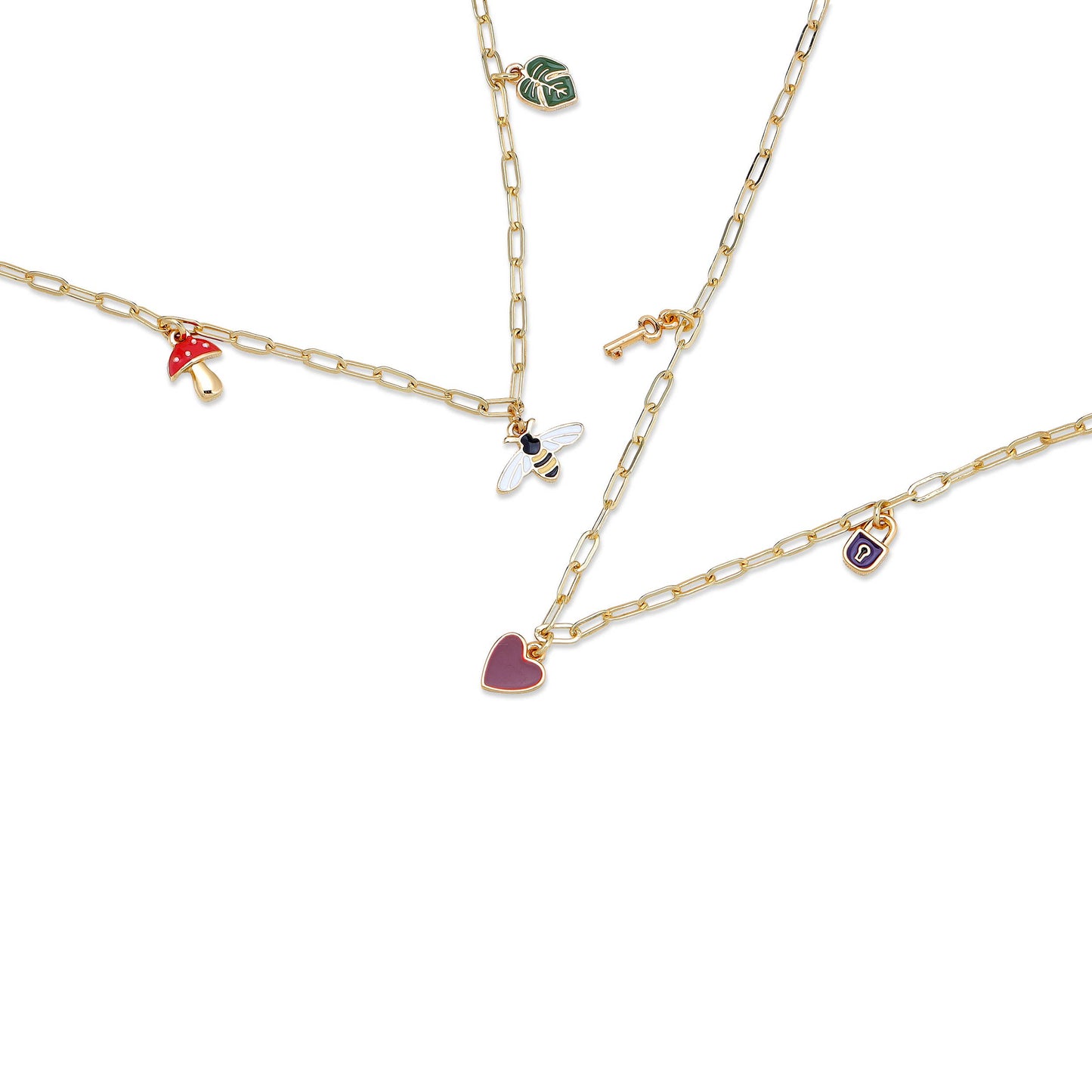 Enamel Treasure Necklace - Sweet