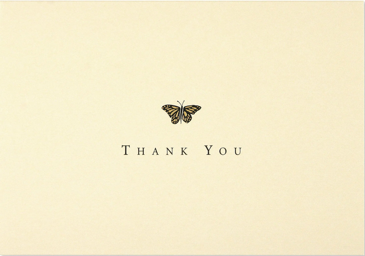 Gold Butterfly Thank You Notes - The Silver Dahlia
