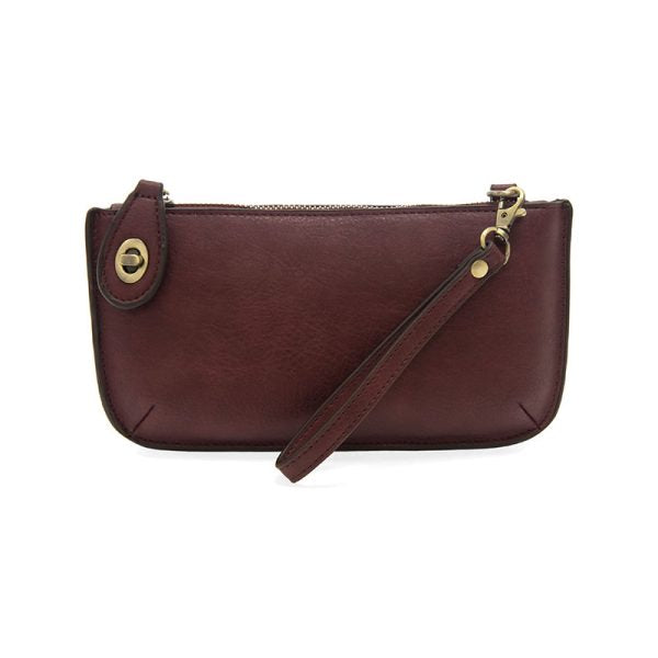 Red Violet Mini Crossbody Wristlet Clutch