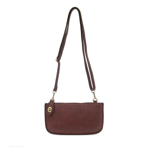 Red Violet Mini Crossbody Wristlet Clutch