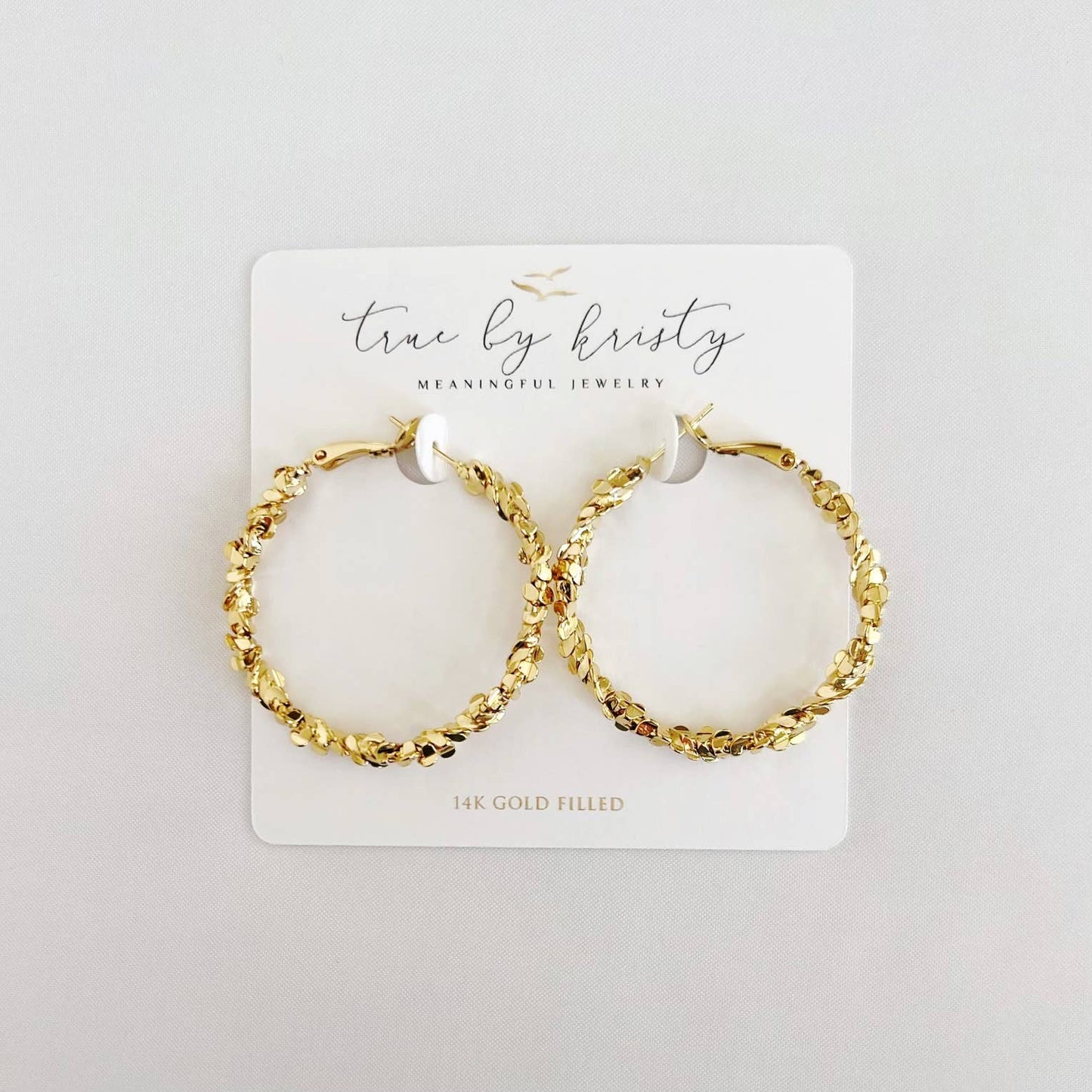 Confetti Hoops Gold Filled