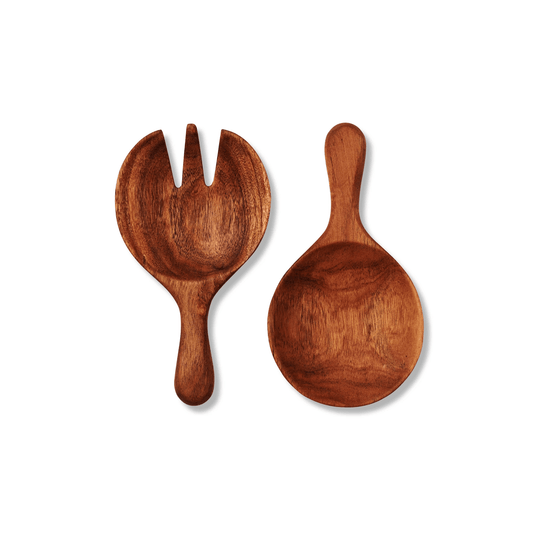 Citrine Forestry Salad Paddles Set of 2 - The Silver Dahlia