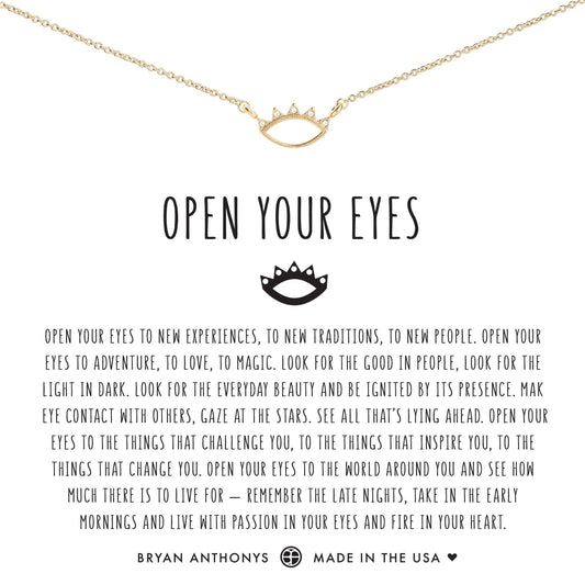 Open Your Eyes Necklace-Silver - The Silver Dahlia