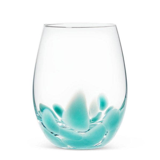 Fused Dots Stemless Wine Glass