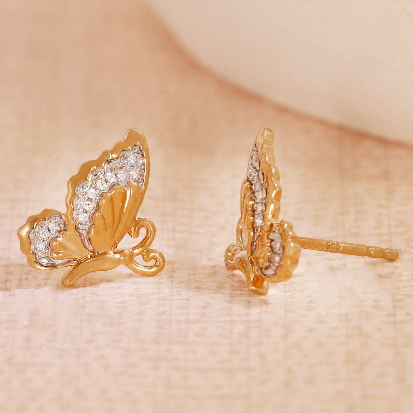 Beautiful Butterfly Earrings - The Silver Dahlia