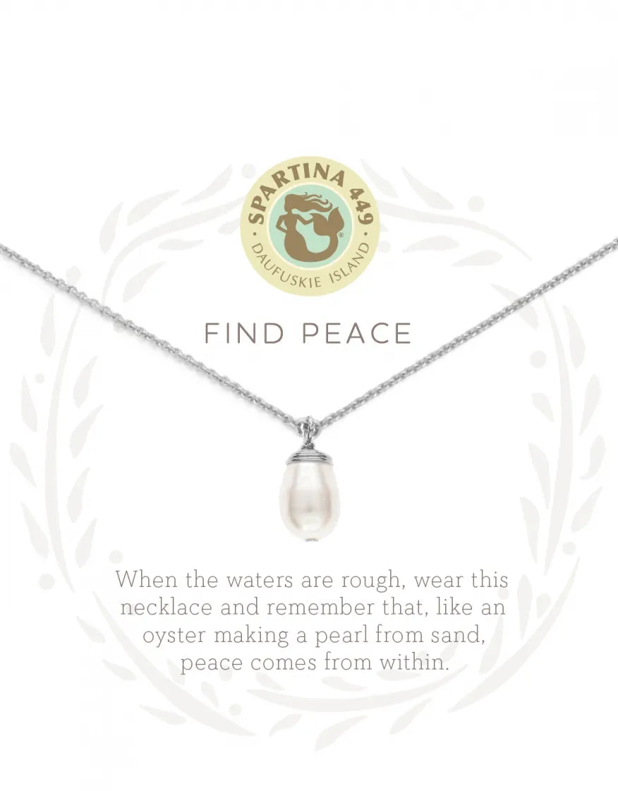 Sea La Vie Necklace 18" Find Peace - The Silver Dahlia