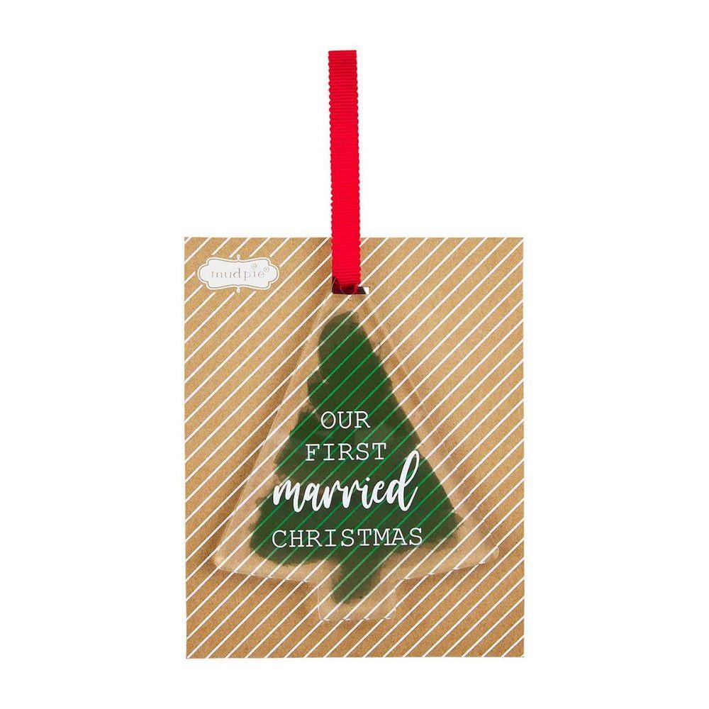 First Married Christmas Ornamen - The Silver Dahlia