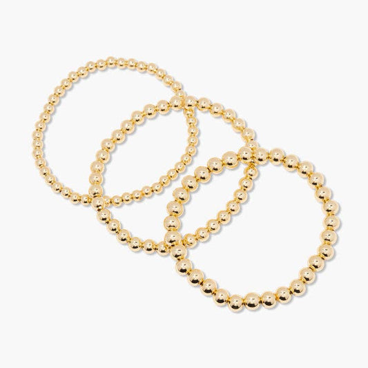 Makenna Bracelet Set: Gold