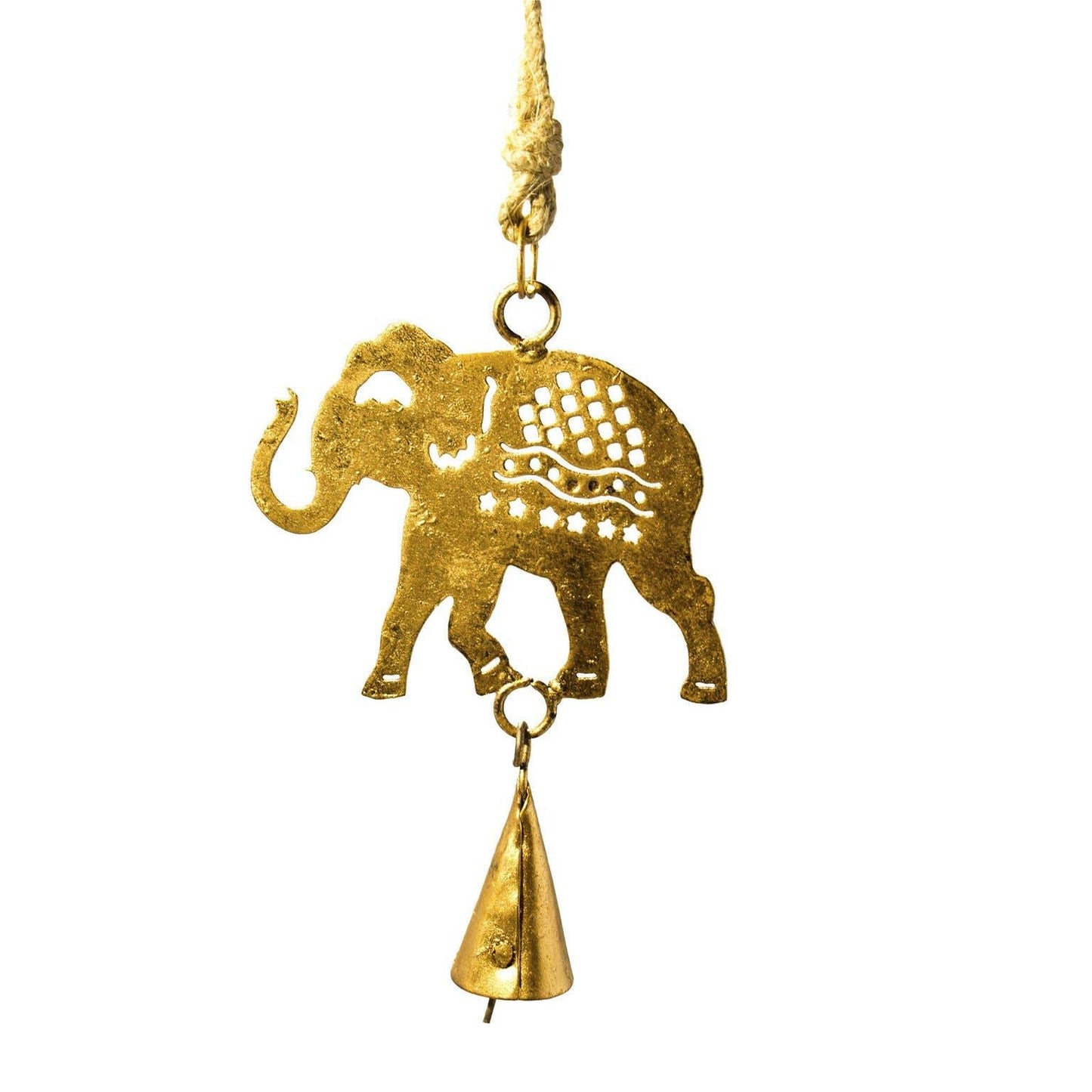 Mini Cutout Elephant Chime - The Silver Dahlia