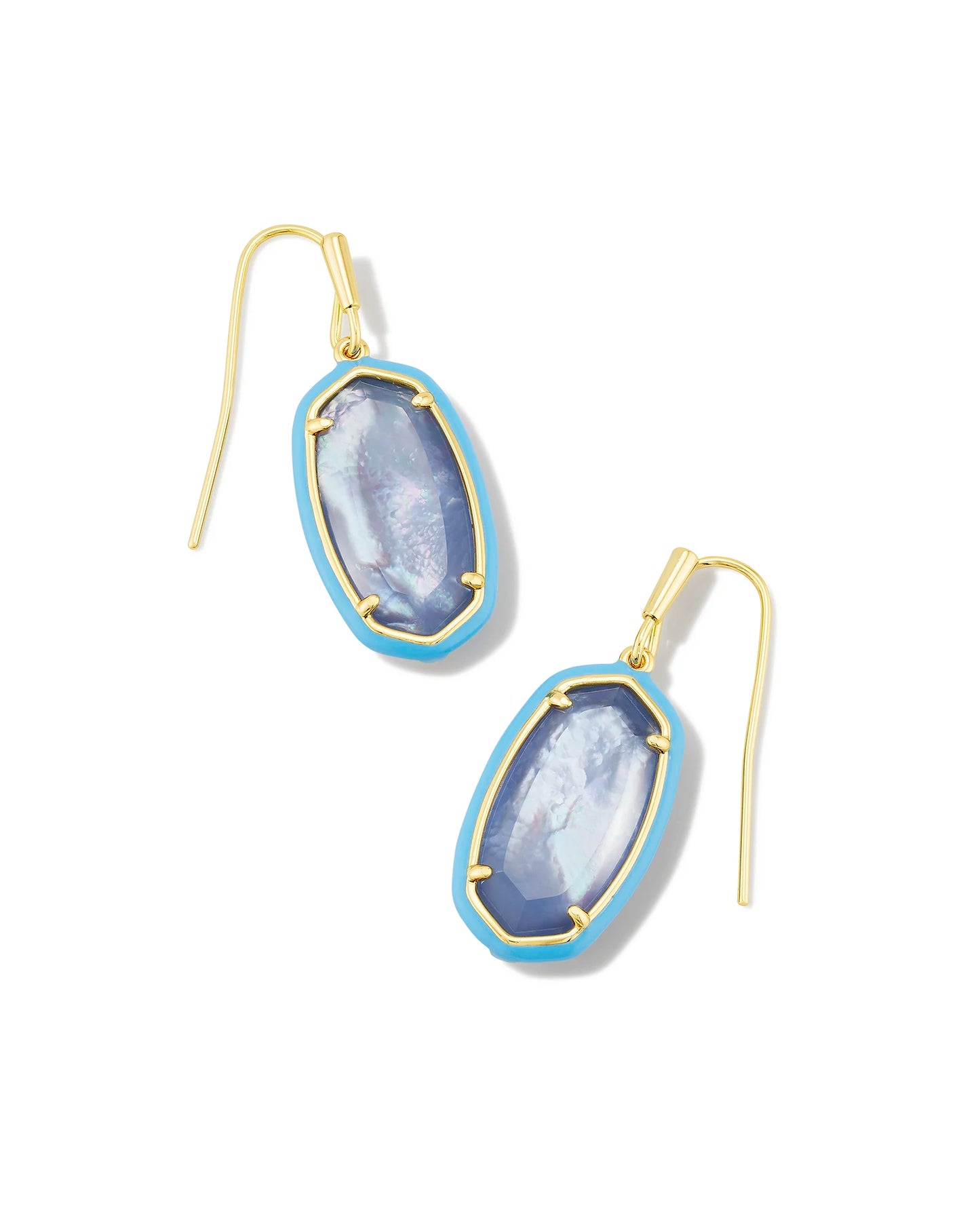 Dani Enamel Frame Drop Earrings