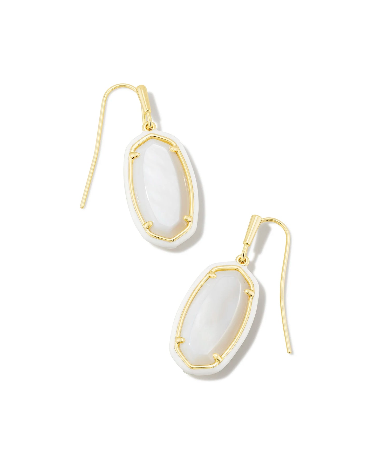 Dani Enamel Frame Drop Earrings