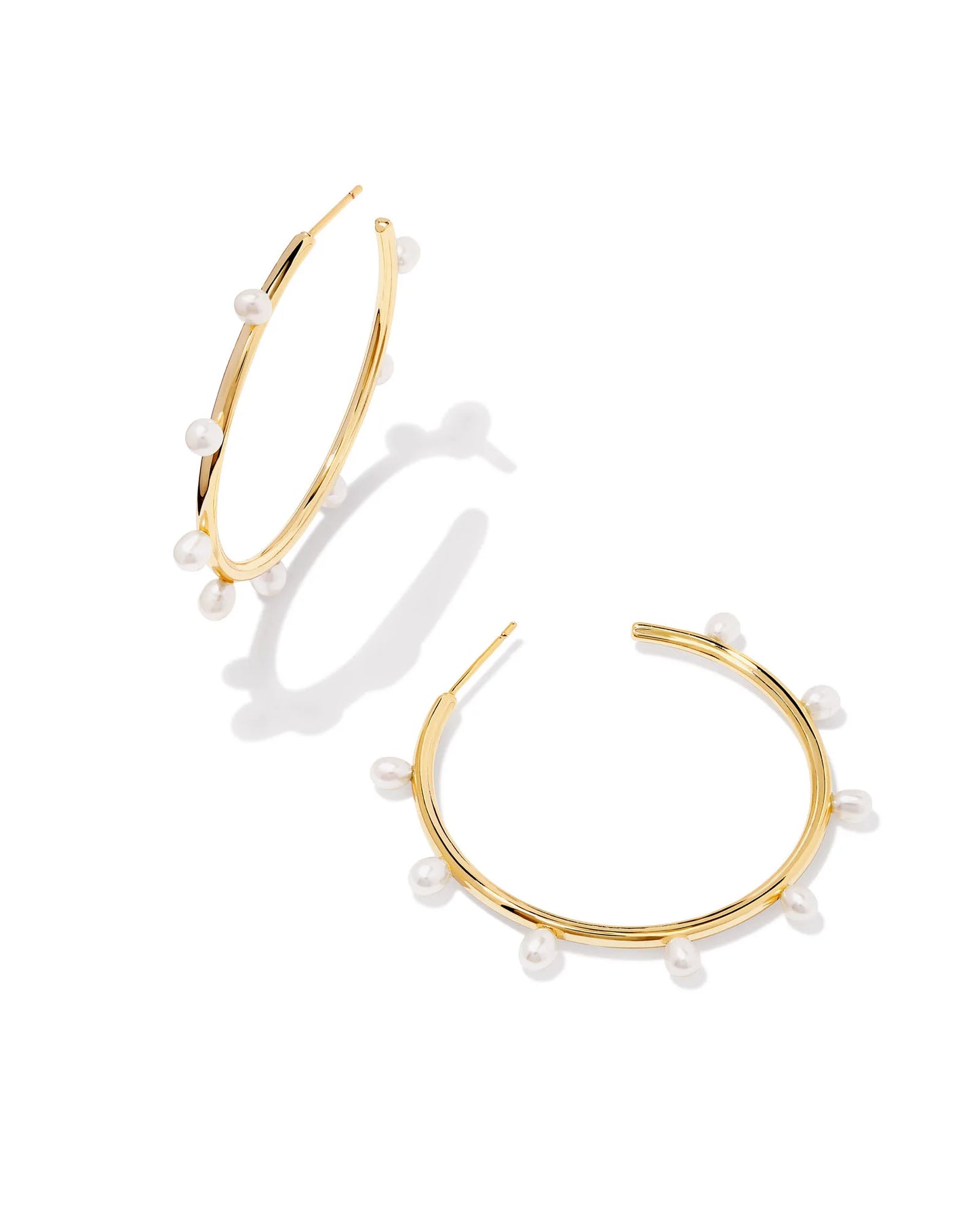 Leighton Pearl Hoop Earrings