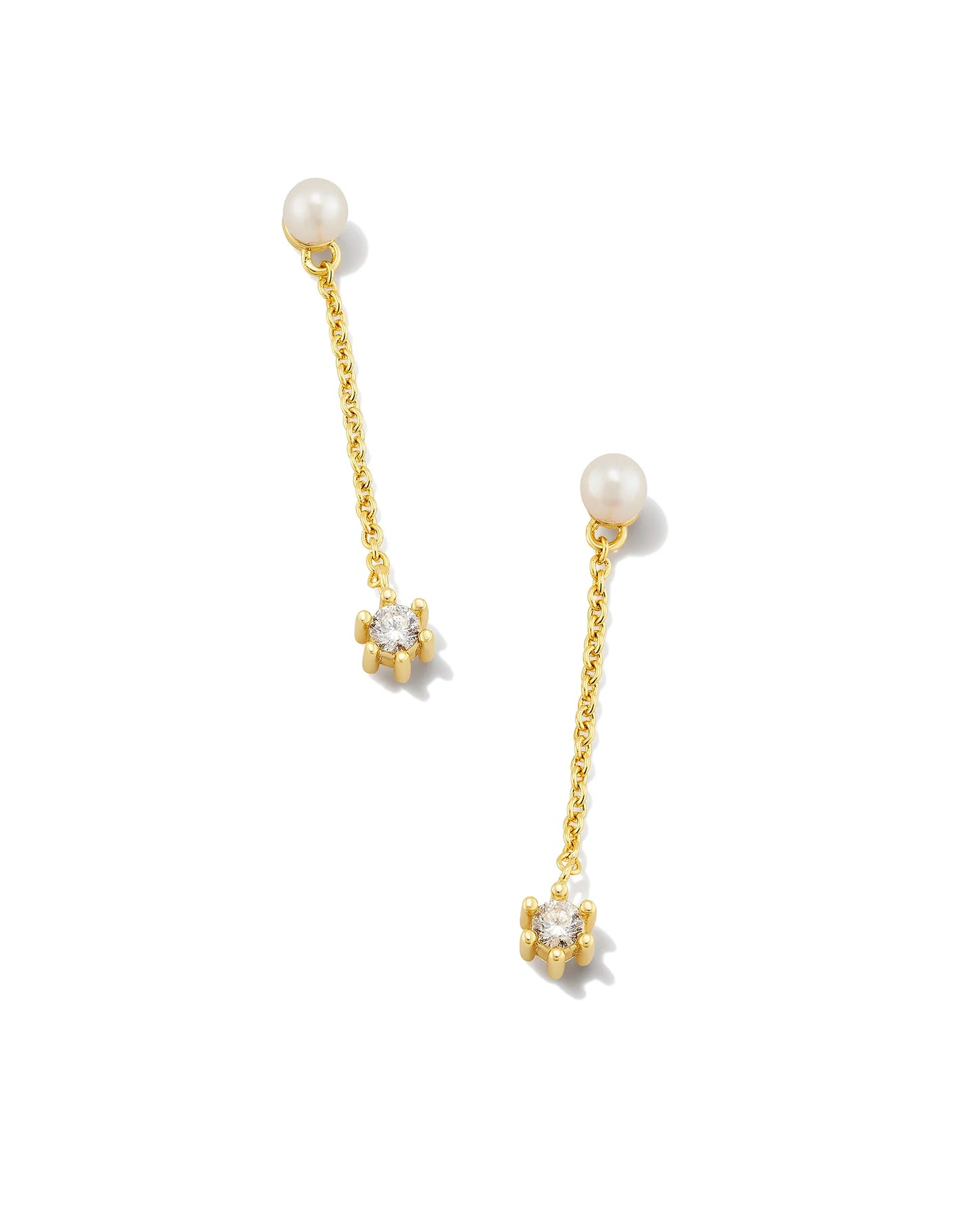 Leighton Pearl Linear Earrings