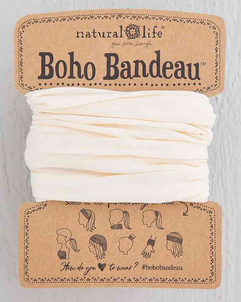 Boho Bandeau Solid Cream