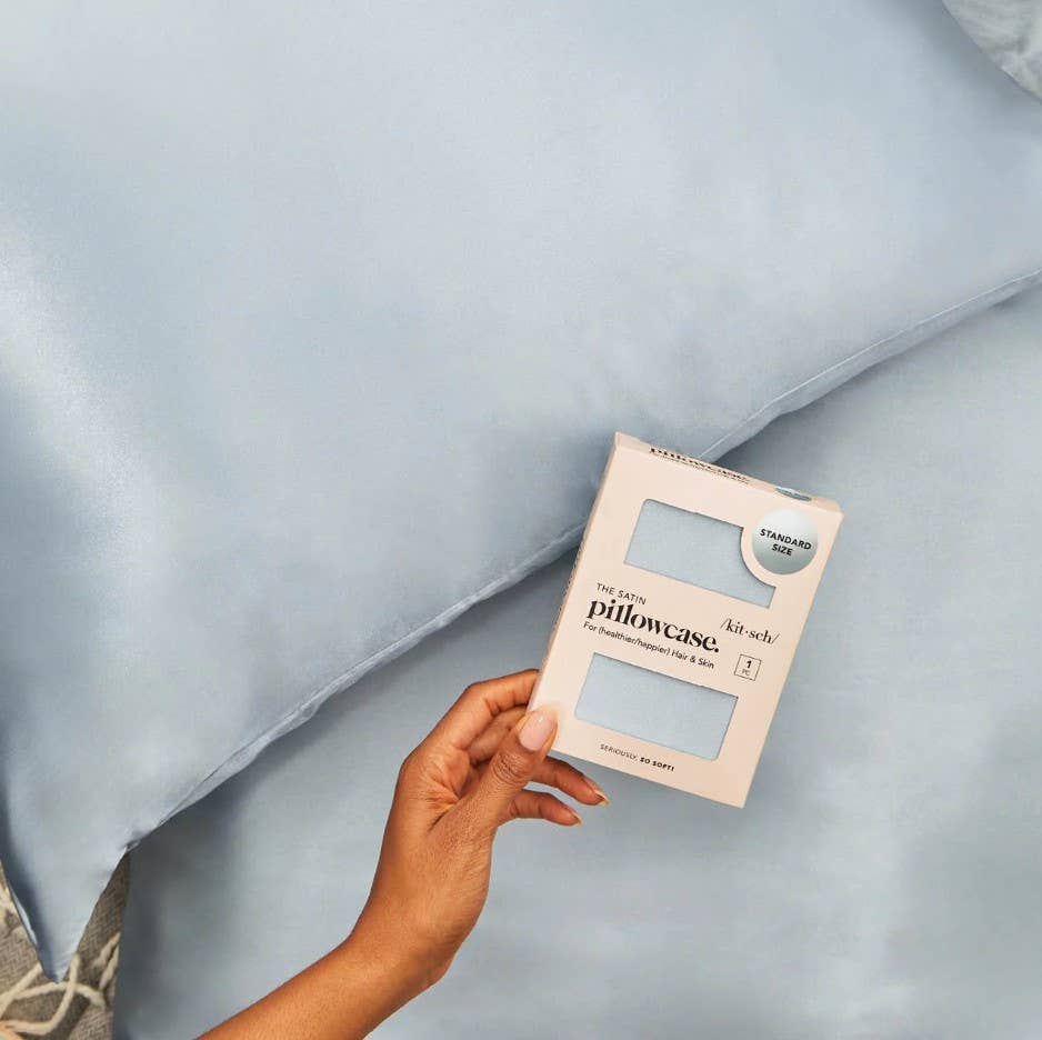 Standard Satin Pillowcase - Haze Blue