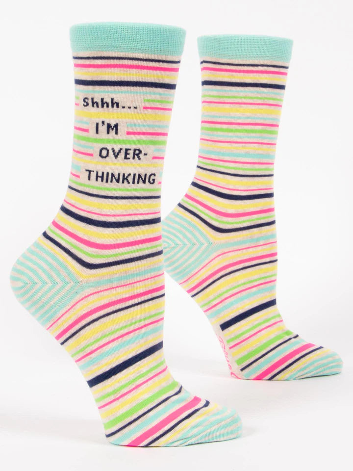 Shhh..I'm Over-thinking Crew Socks