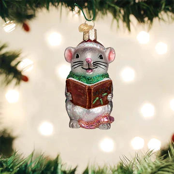 Caroling Mouse Ornament