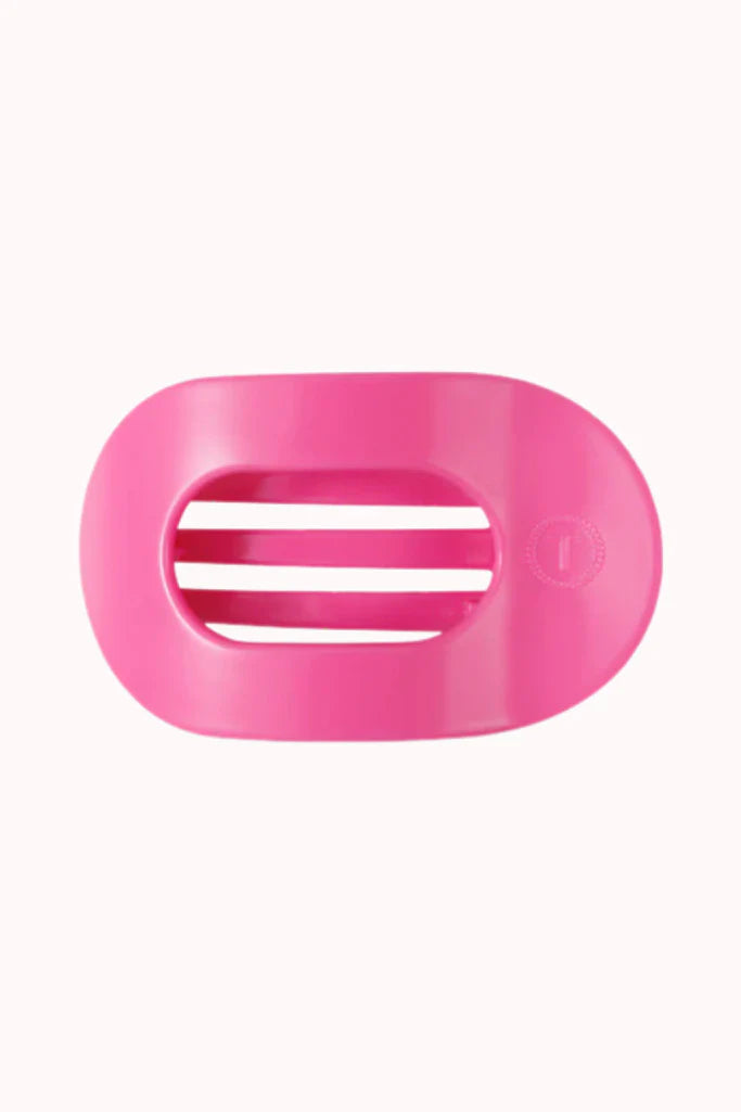 Paradise Pink Large Flat Round Hair Clip