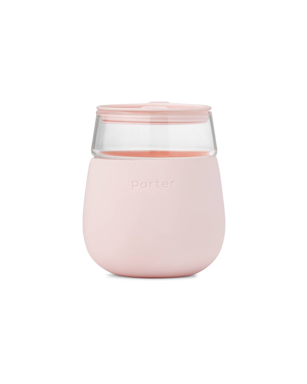 Wine & Drink Glass Cup with Silicone Wrap: Lavender