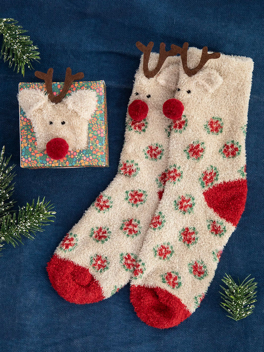 Cozy Sock Reindeer