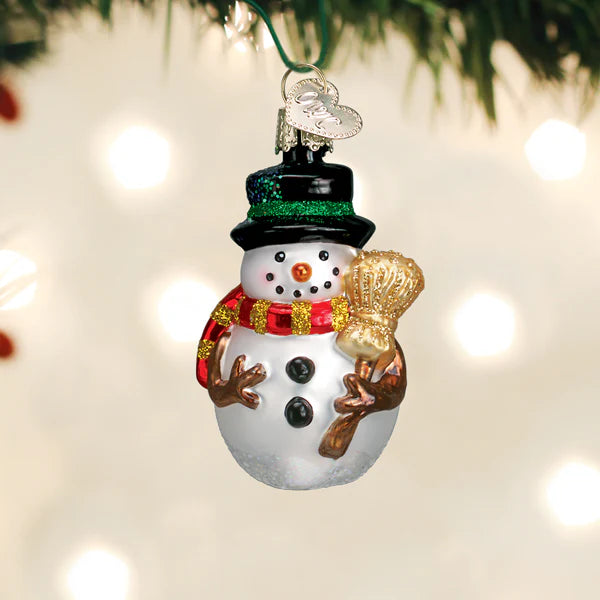 Red Scarf Mini Mr. Snowy Ornament