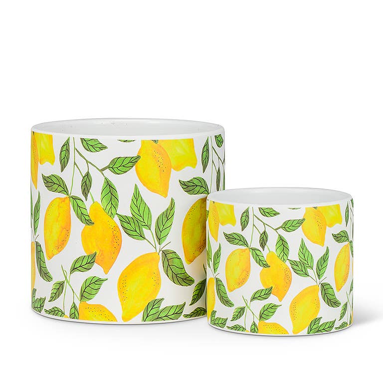 Sm Sunny Lemons Planter-4.5"D