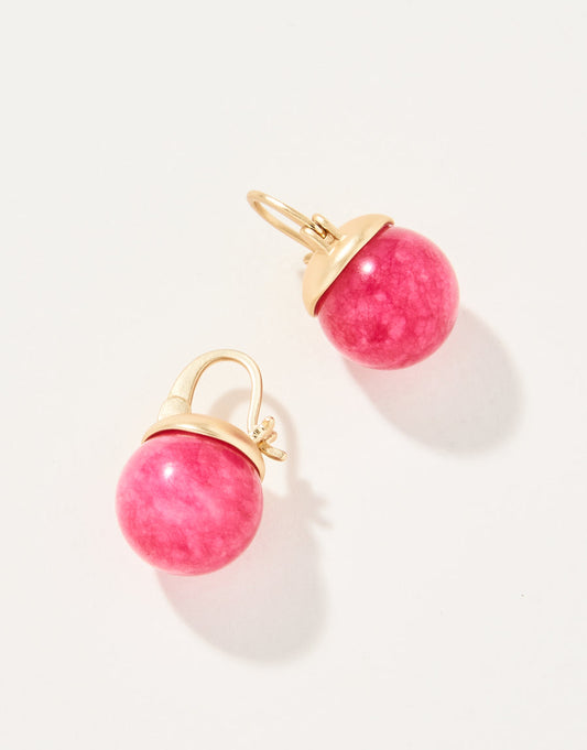 Appoline Earrings Pink Jade