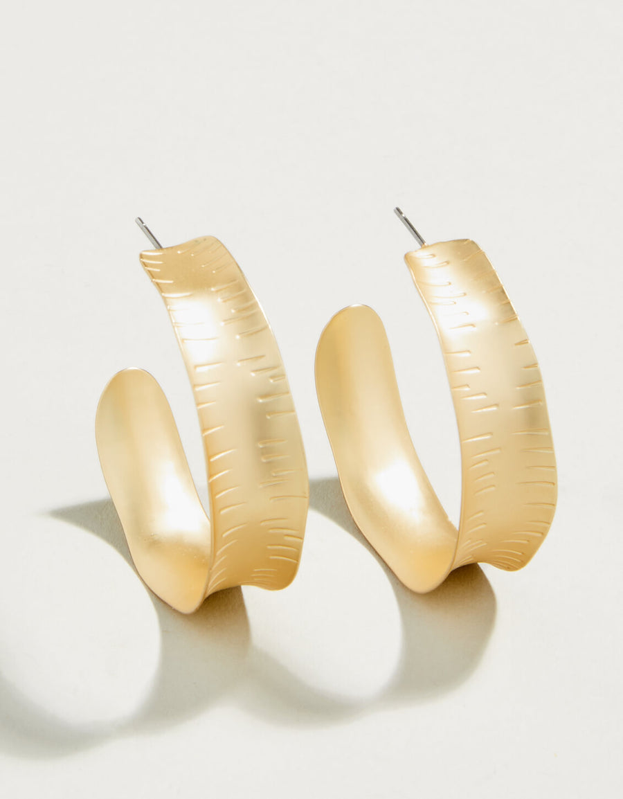 Queenie Hoop Earrings Gold