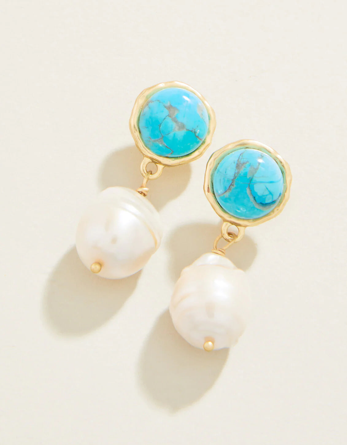 Bauble Pearl Drop Earrings Pearl - The Silver Dahlia