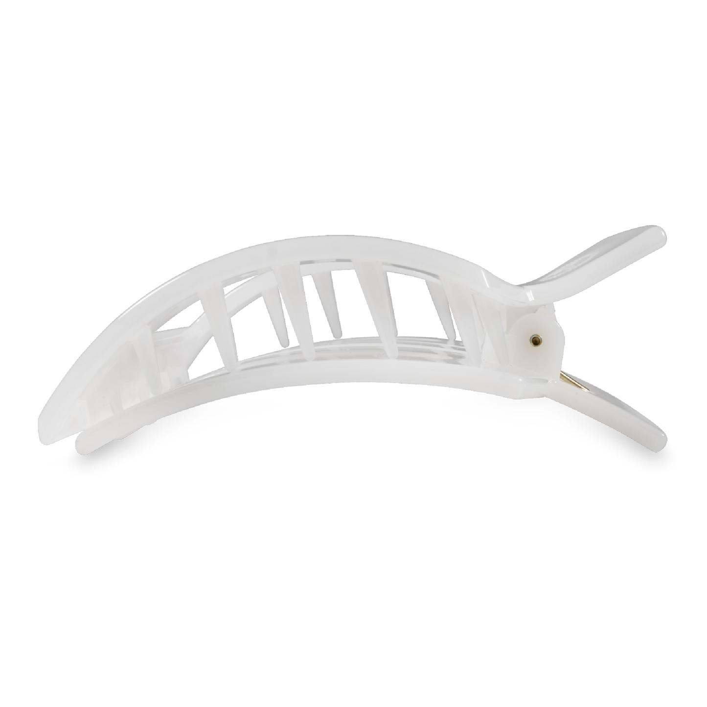 Square Flat Hair Clip | Large | Coconut White