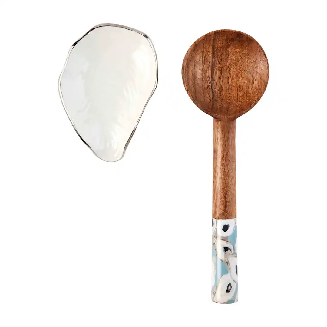 Oyster Spoon Rest Set - The Silver Dahlia