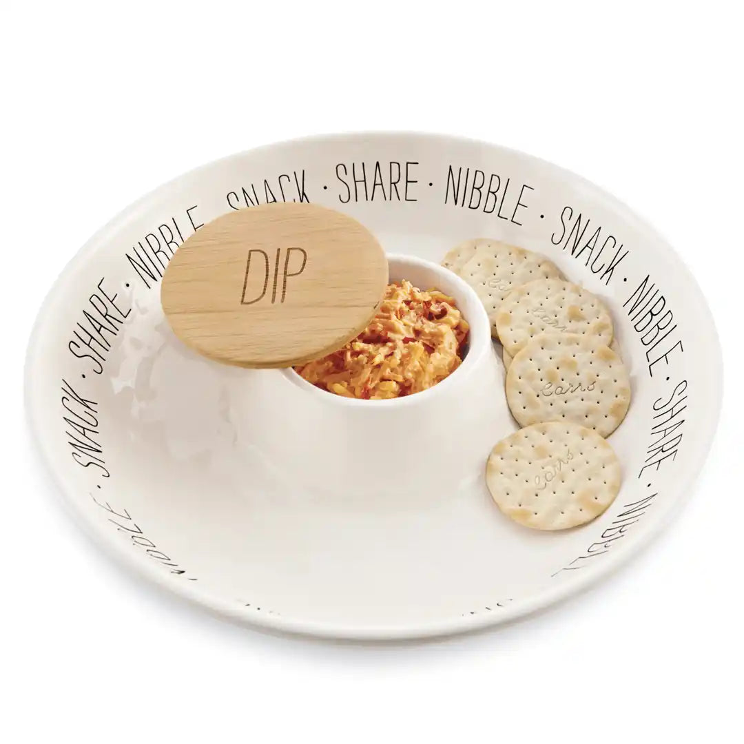 Snack Chip & Dip Set - The Silver Dahlia