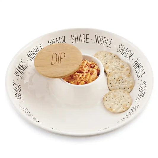 Snack Chip & Dip Set - The Silver Dahlia
