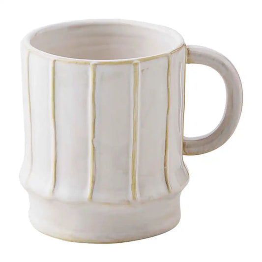 Stripe Stoneware Mug - The Silver Dahlia
