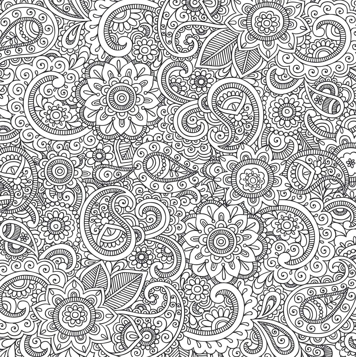 Peaceful Paisleys Artist's Coloring Book