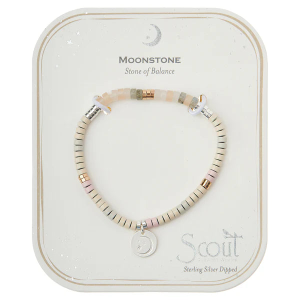 INTENTION CHARM BRACELET-MOONSTONE