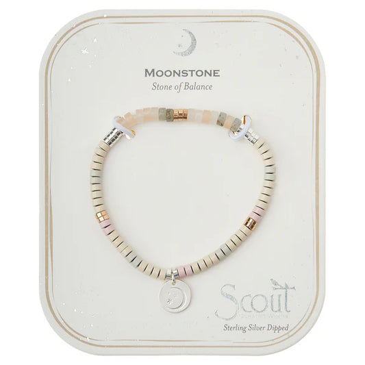 INTENTION CHARM BRACELET-MOONSTONE