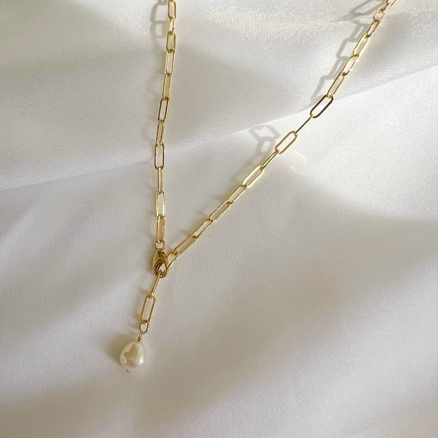 Elena Freshwater Pearl Necklace Gold Filled Versatile