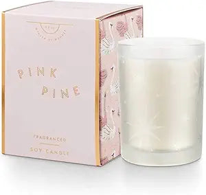 Pink Pine Boxed Glass Candle 9oz