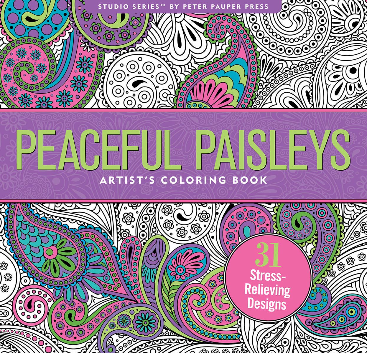 Peaceful Paisleys Artist's Coloring Book