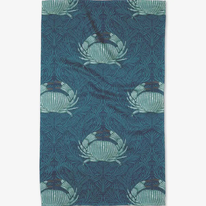 Blue Crab Tea Towel