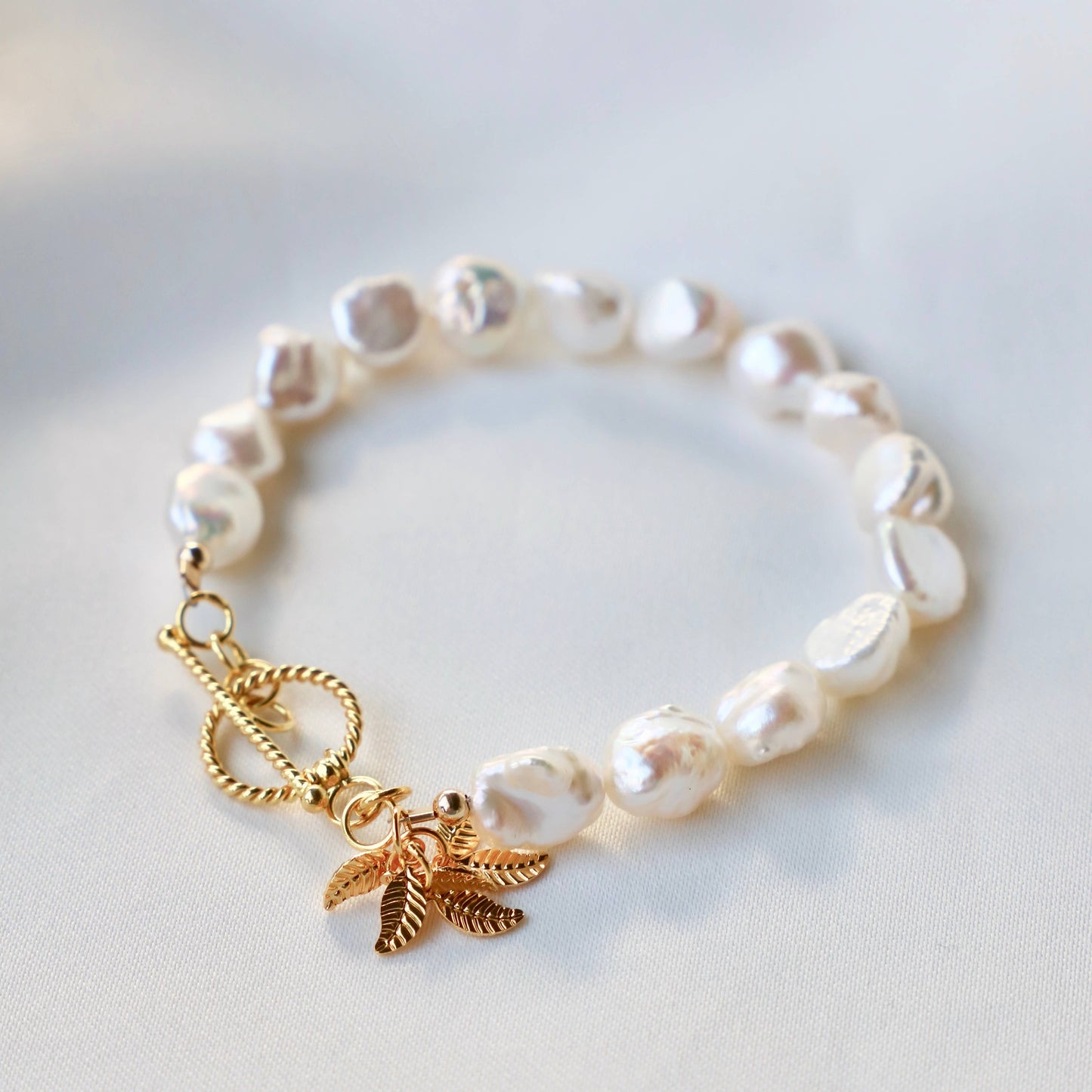 KESHI NUGGET PEARL BRACELET