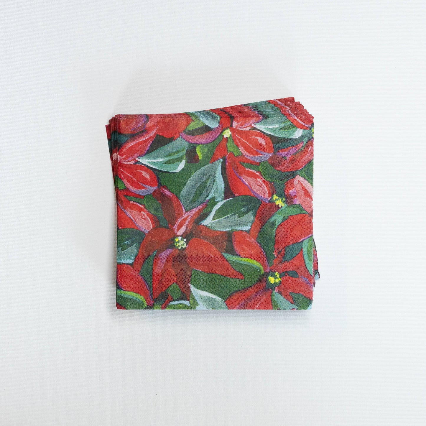 Cocktail Napkins (Set of 20) - Poinsettia