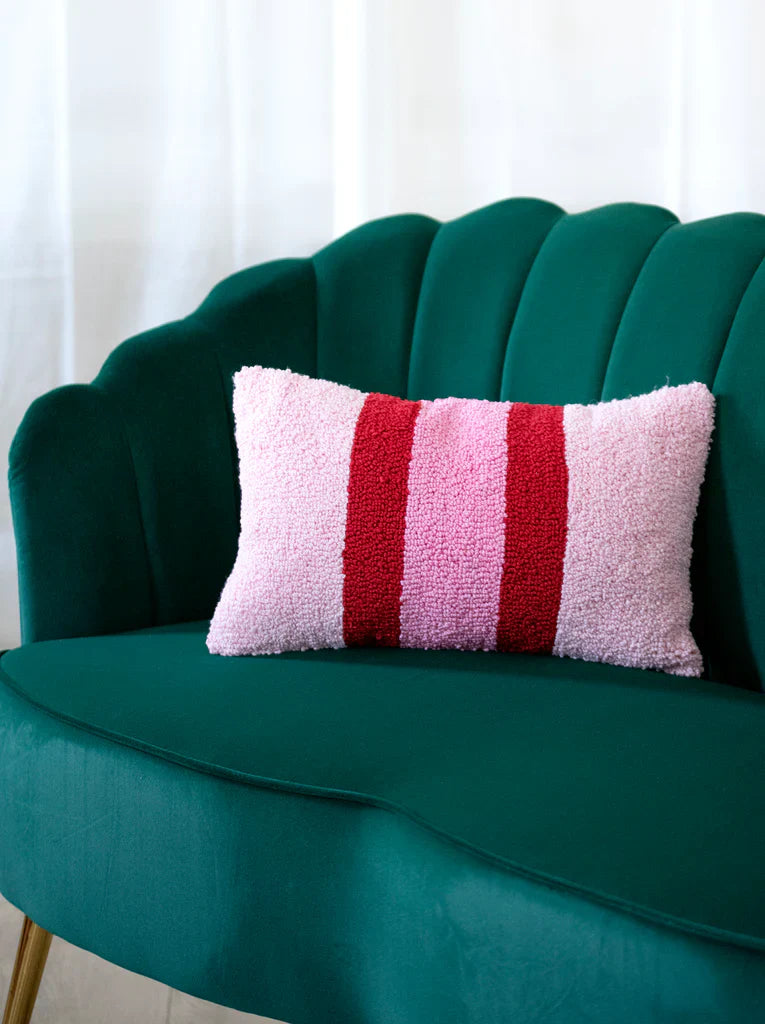 Celebration Pink Stripe Pillow