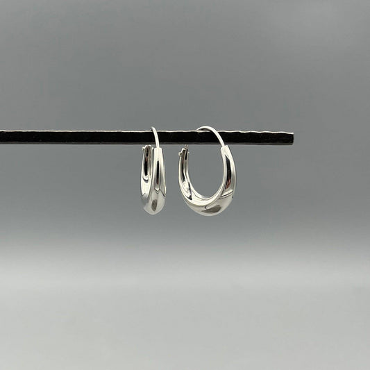 Tapered Bubble Hoop Earrings