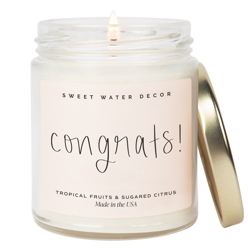 Congrats! 9 oz Soy Candle