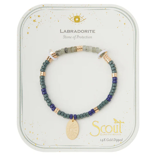 INTENTION CHARM BRACELET - LABRADORITE