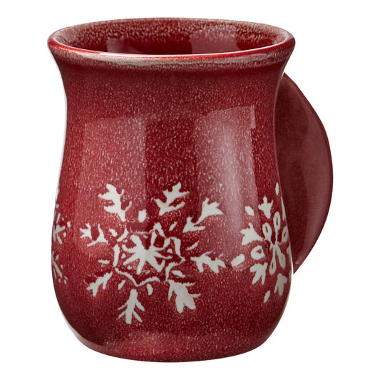 Christmas Snowflake Handwarmer Mug - Red